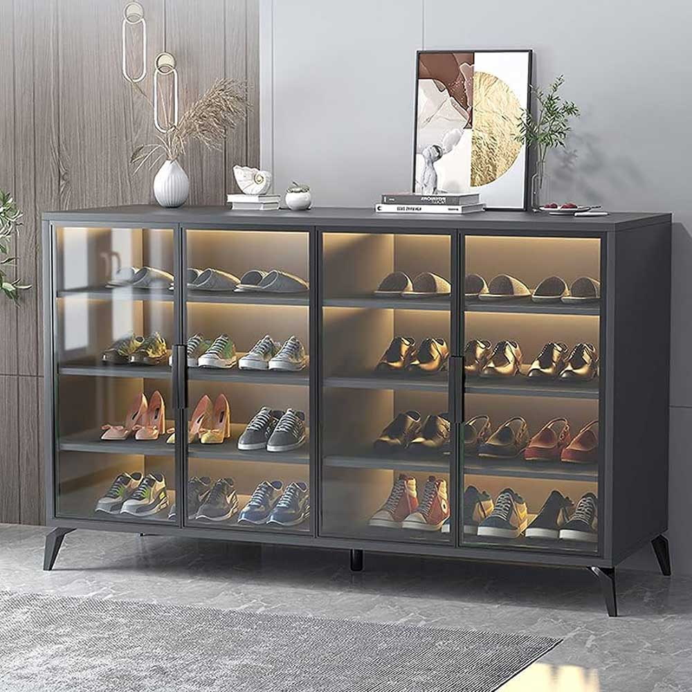 15+ Mẫu Tủ Giày Kính Trong Suốt Đẹp, Kiểu Dáng Hiện Đại