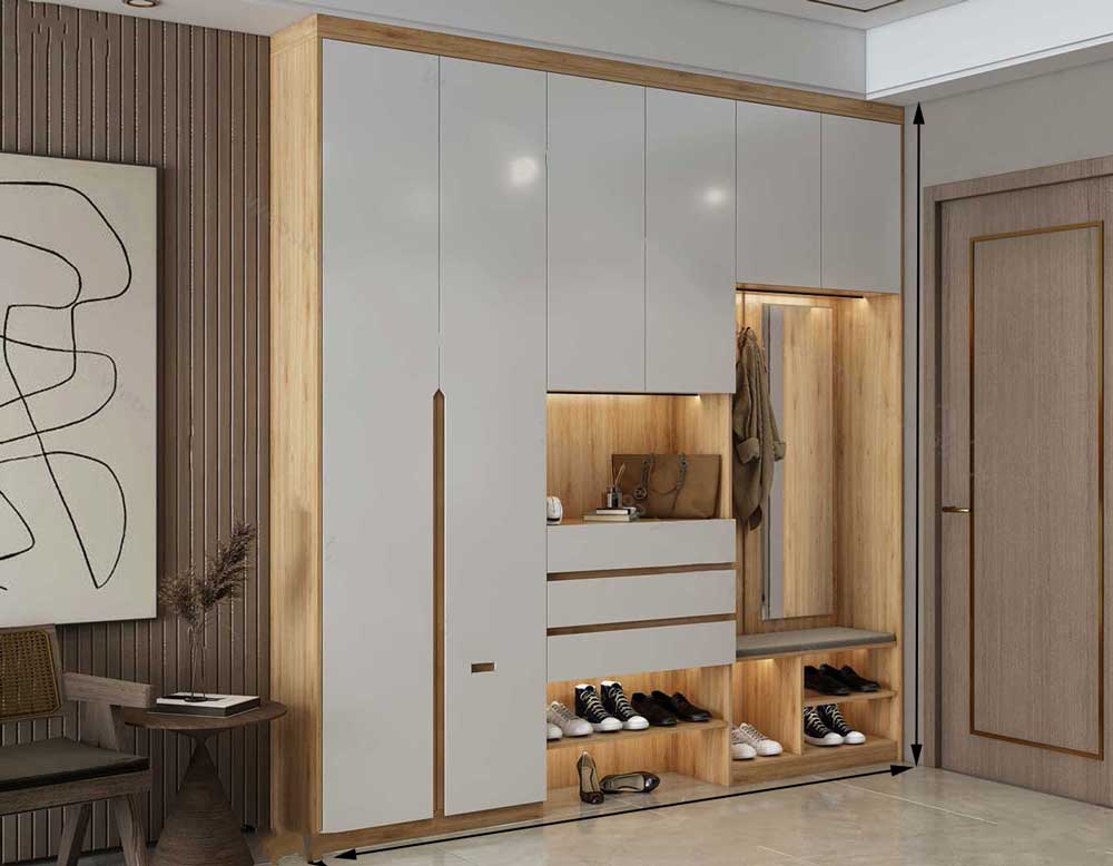 10+ Mẫu Tủ Giày Màu Trắng Đẹp Với Thiết Kế Kiểu Dáng Đa Dạng