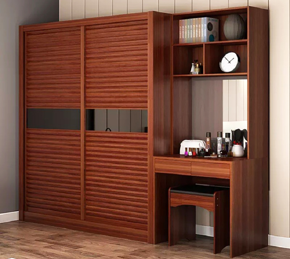 Tủ gỗ kèm bàn trang điểm phong cách hiện đại
