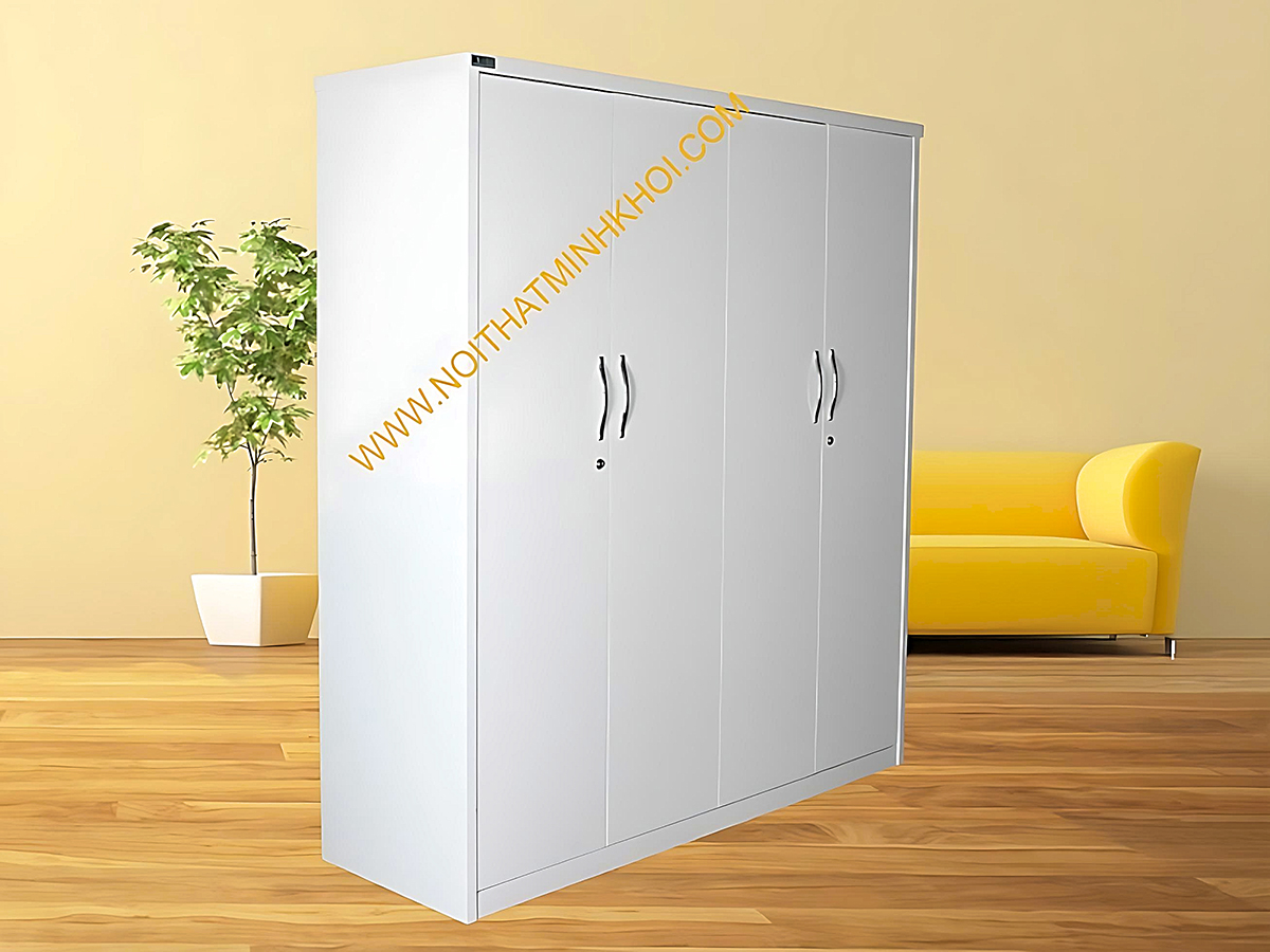 Tủ Quần Áo 4 Cánh Màu Trắng - TA913