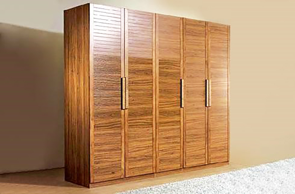 Tủ quần áo 5 cánh phong cách đơn giản