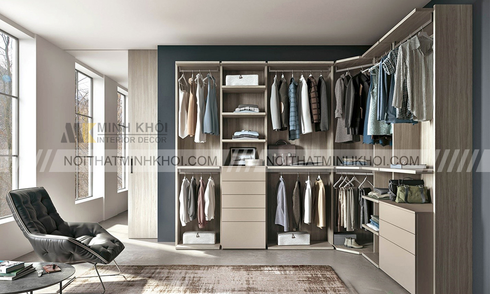 Ưu điểm vượt trội của tủ quần áo chữ L