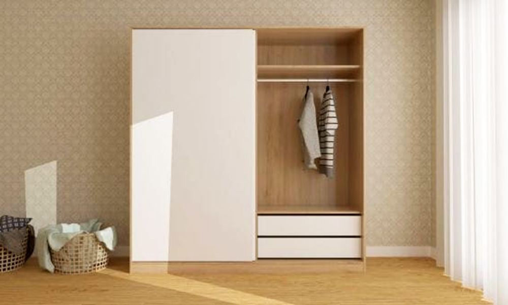 Tủ Quần Áo Cửa Lùa Đơn Giản, Nhỏ Gọn