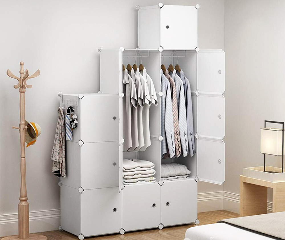 Tủ quần áo decor nhựa lắp ghép tiện lợi