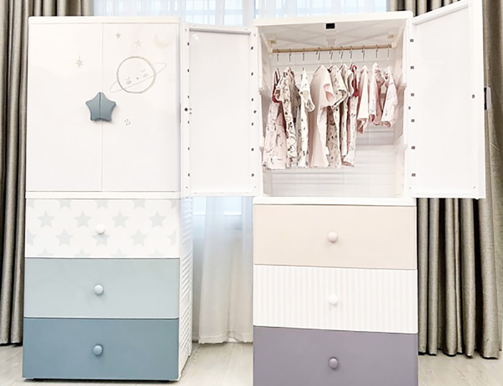 Tủ quần áo đơn bé gái đẹp