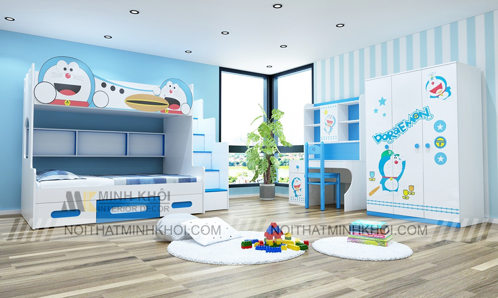 Tủ Quần Áo Doremon Đẹp Cho Bé Yêu