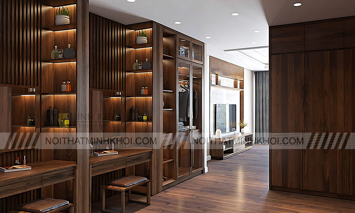 TOP Mẫu tủ quần áo gỗ óc chó đẹp hiện đại?