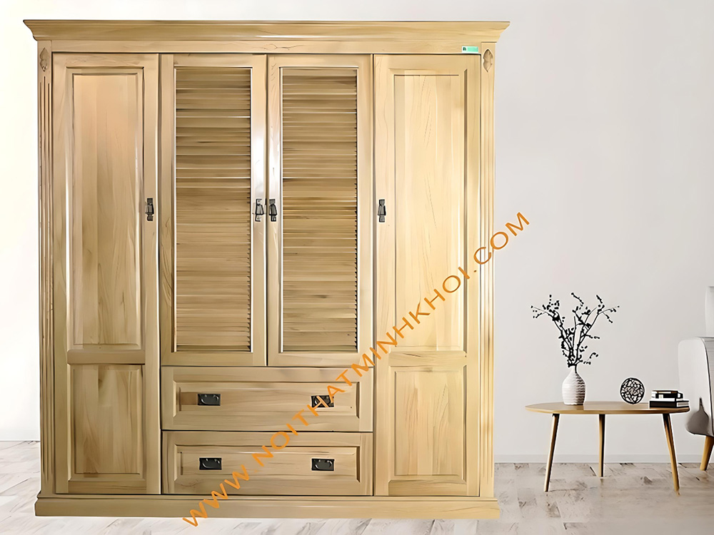 Tủ quần áo gỗ sồi
