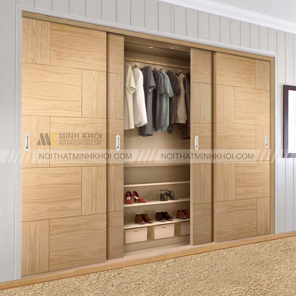 Tủ quần áo gỗ thông