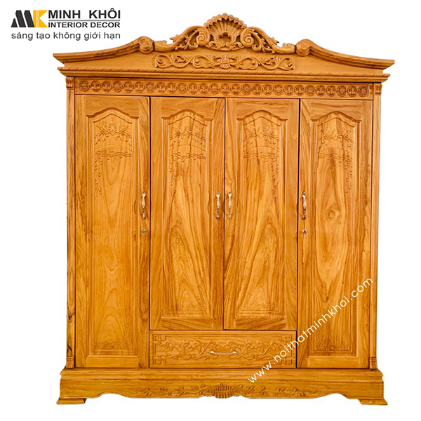 Tủ Quần Áo Gỗ Tự Nhiên - TA671