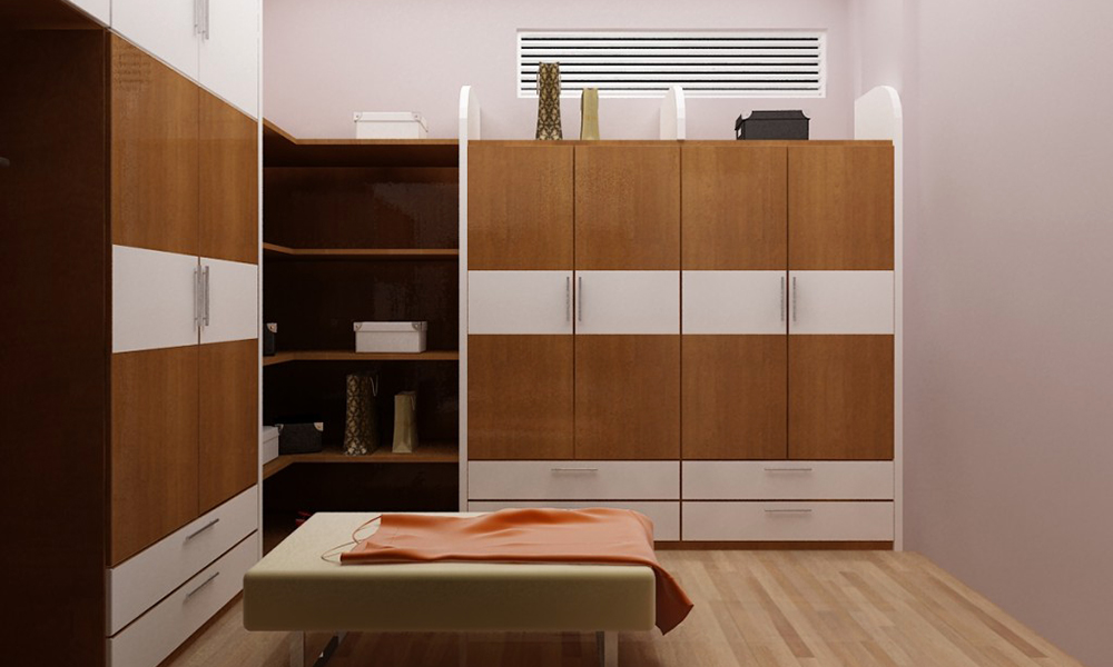 Tủ quần áo góc tường, giải pháp cho căn phòng nhiều góc chết