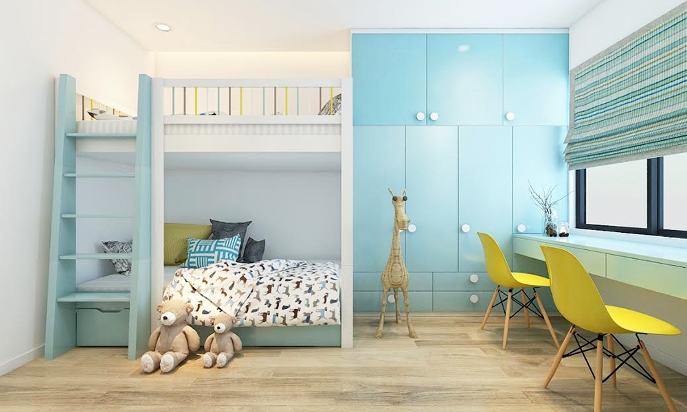 Tủ quần áo kịch trần cho bé gái