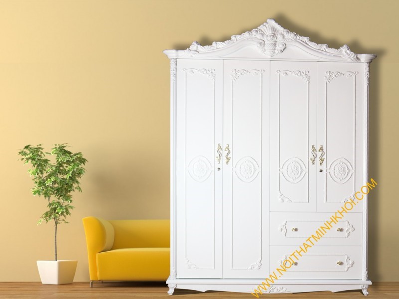 TOP mẫu tủ quần áo màu trắng đẹp lung linh cho phòng ngủ?