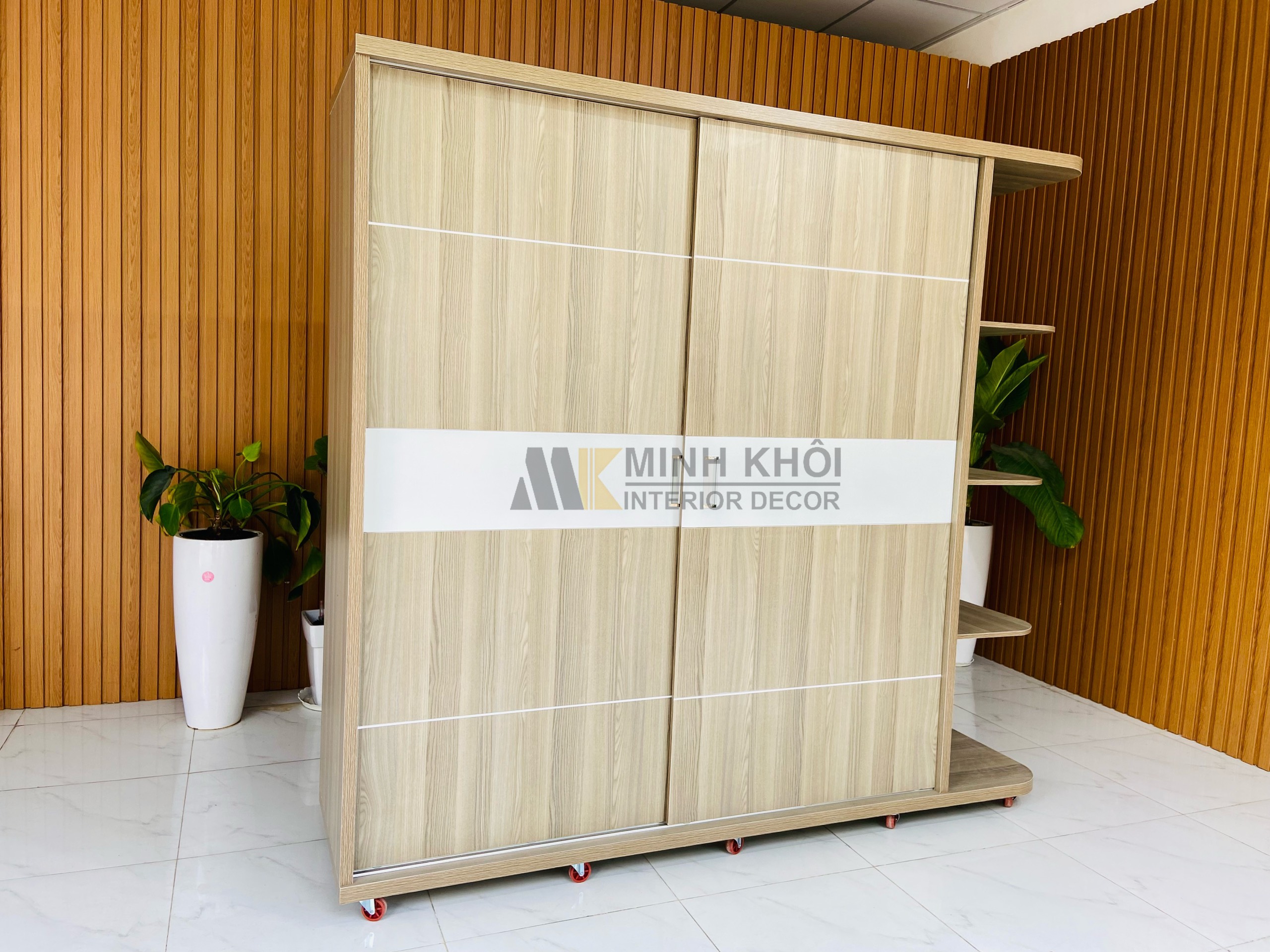 Top 7 tủ cửa lùa 1m8 hot nhất hiện nay 24 Tủ Quần Áo MFC Cửa Lùa Có Kệ Trang Trí - TA026