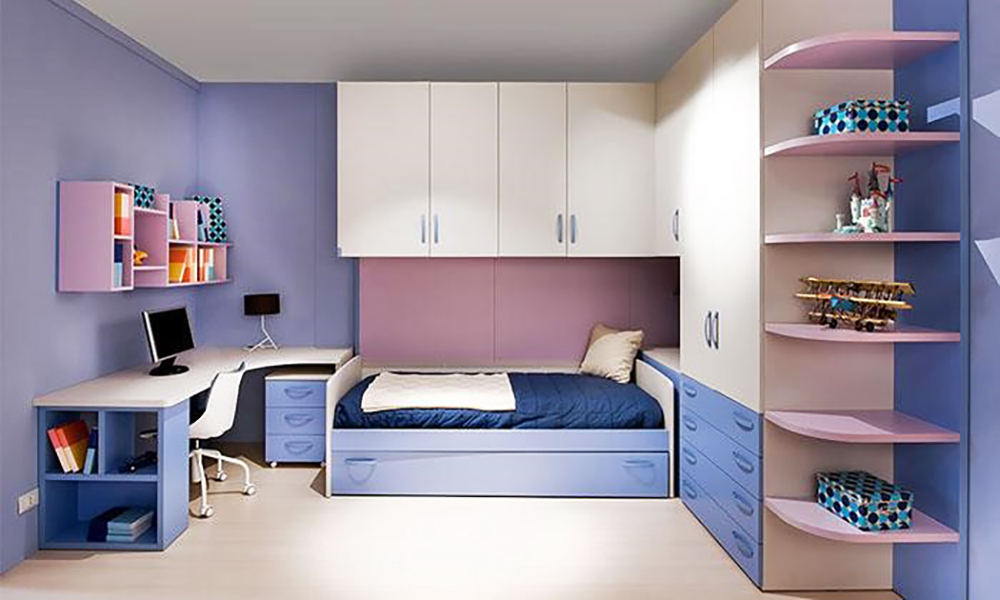 Tủ quần áo nhỏ gọn kết hợp giường ngủ