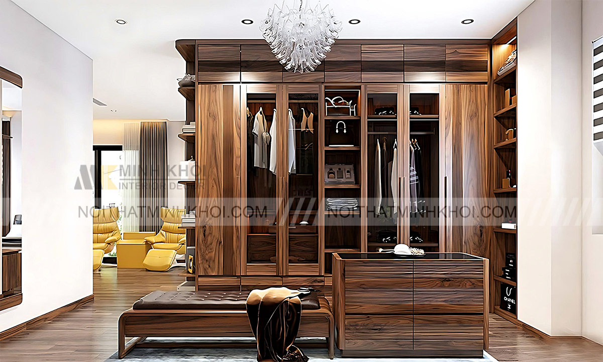 Cách bảo quản tủ quần áo gỗ óc chó đẹp