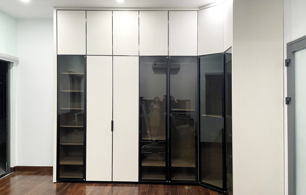 Tủ quần áo phong cách Hàn Quốc cho các gia đình trẻ