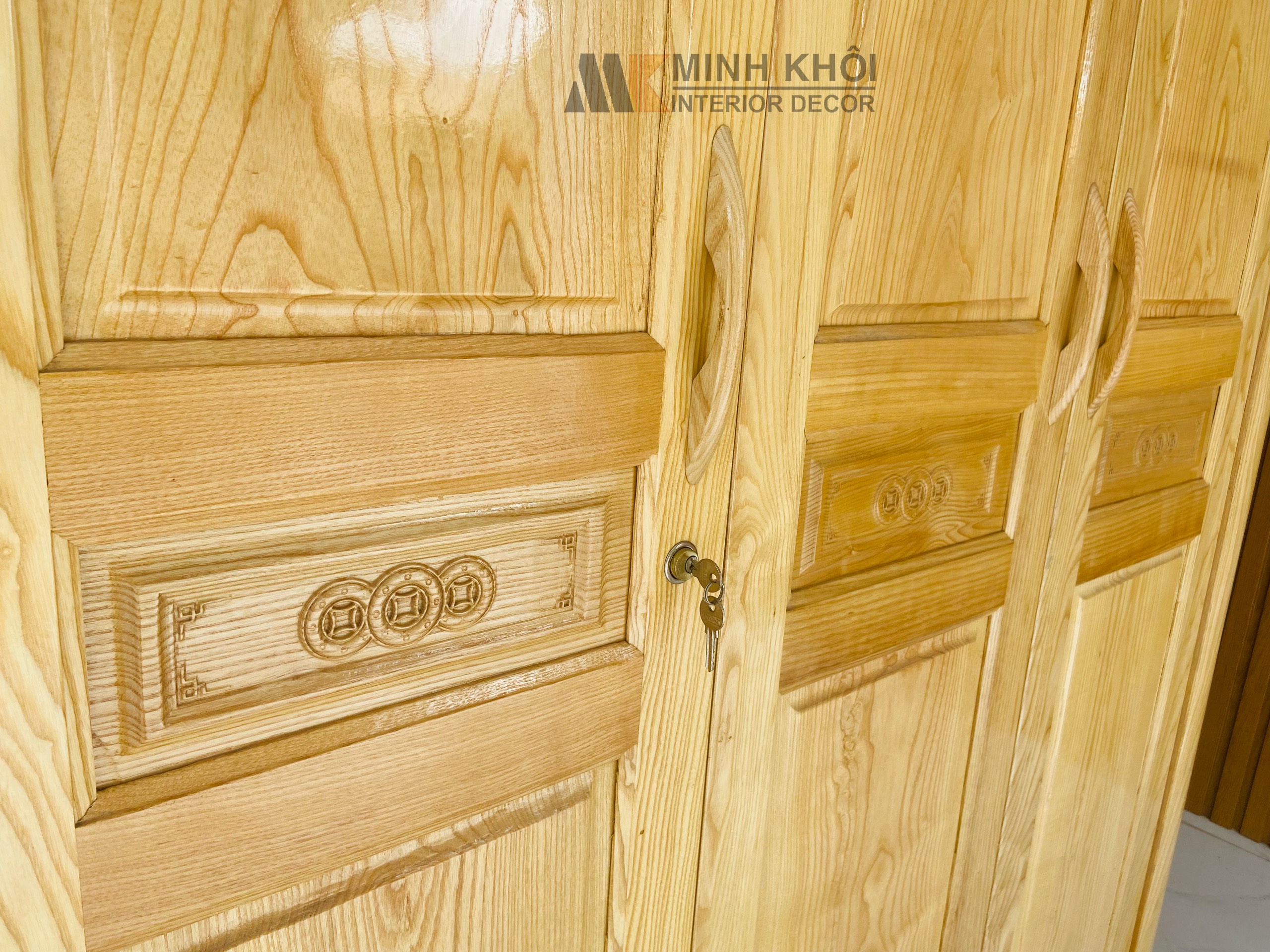 Tủ Quần Áo Sồi Nga 3 Cánh - TA917