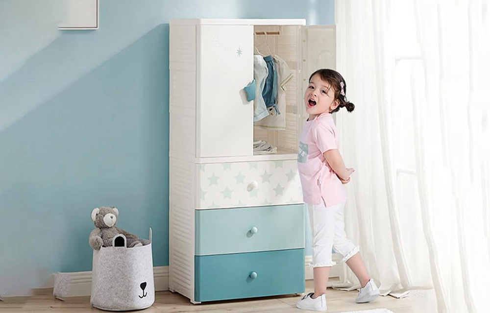 Tủ quần áo trẻ em gỗ công nghiệp đẹp