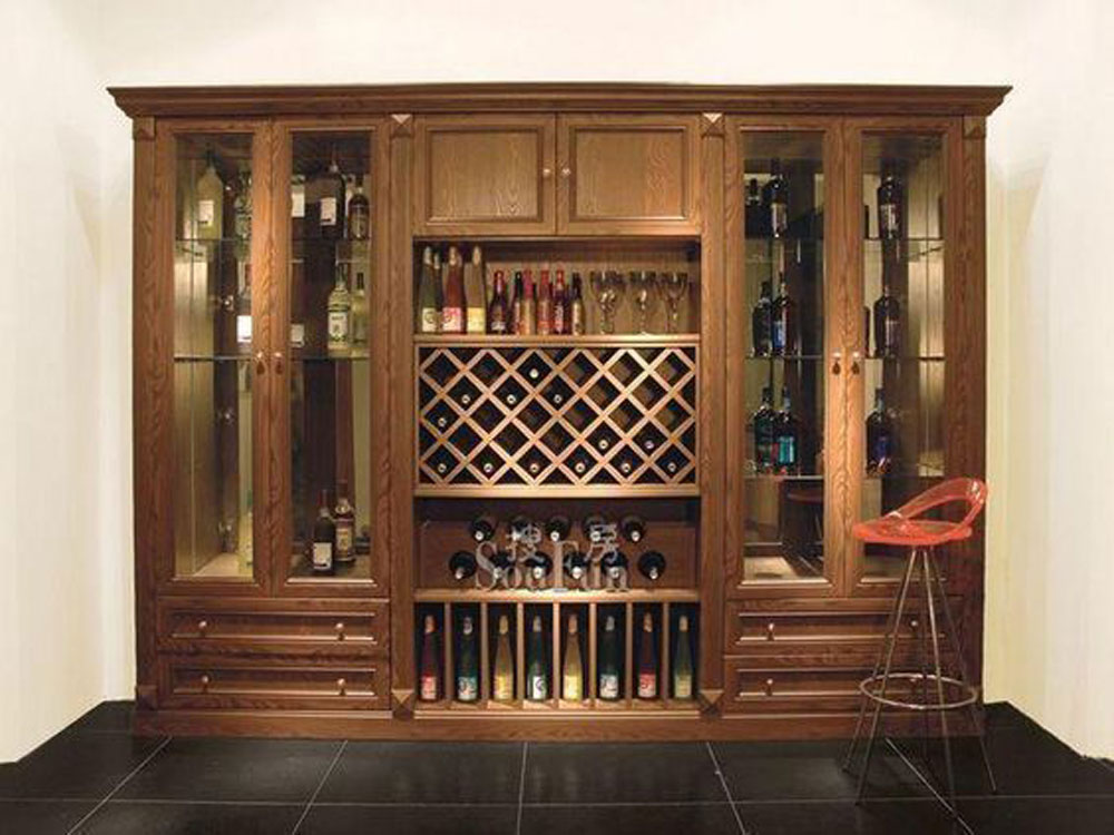 Tủ Để Rượu Hiện Đại Cao Cấp Gỗ Gõ Đỏ - TR205