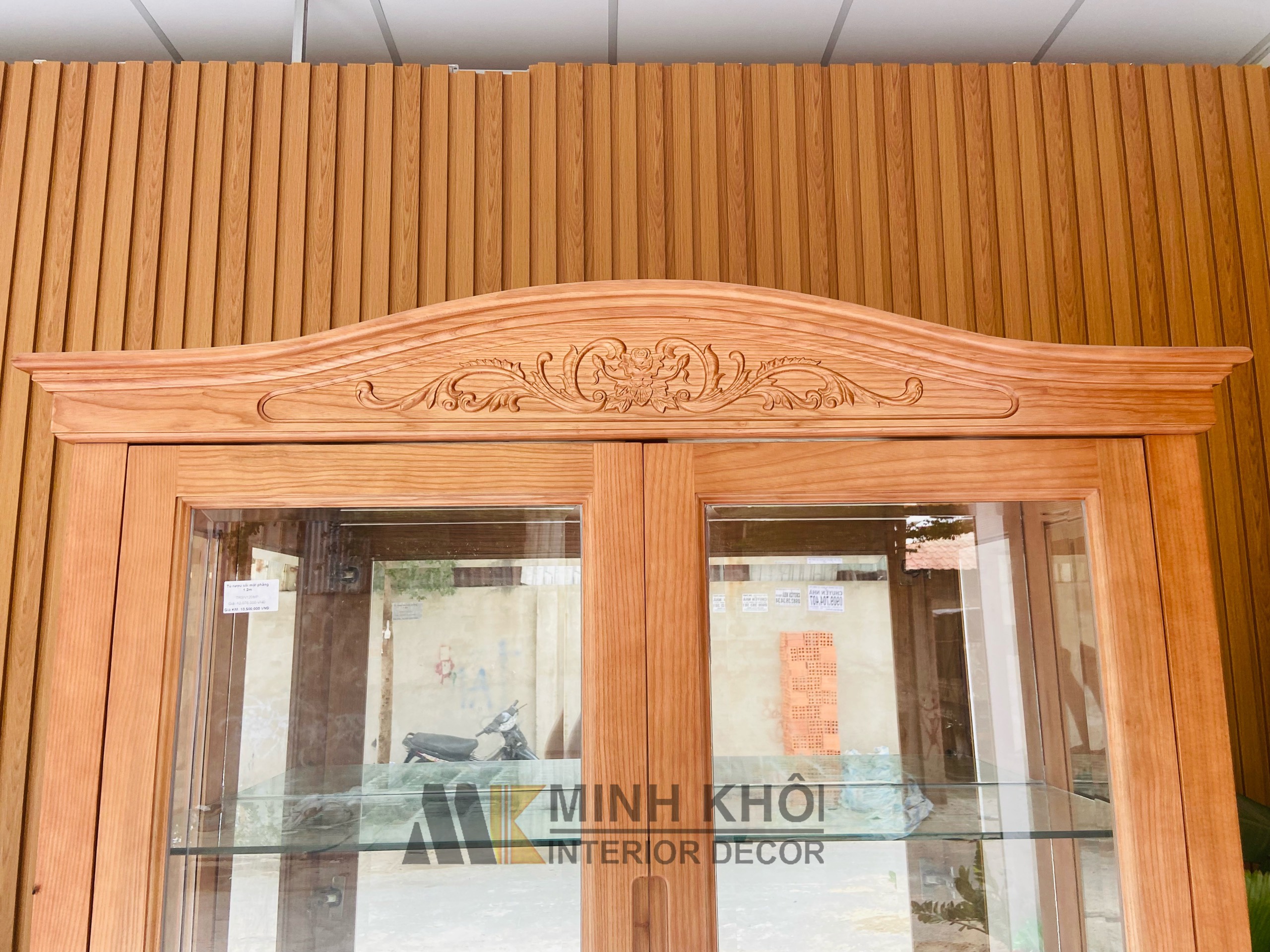 Tủ Rượu Gỗ Sồi Nga 1m2 - TR2023