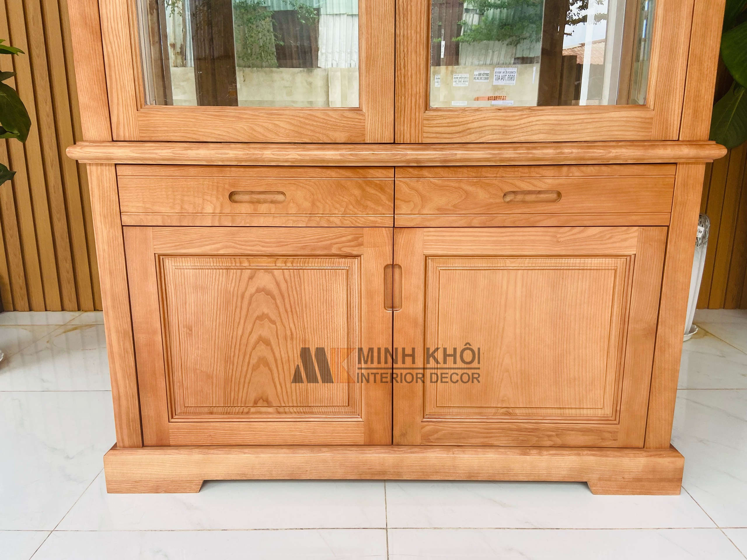 Tủ Rượu Gỗ Sồi Nga 1m2 - TR2023