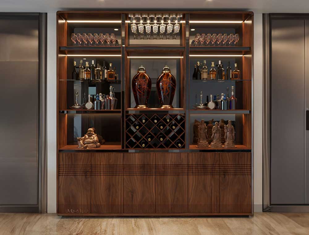 Tủ Rượu Gỗ Tự Nhiên