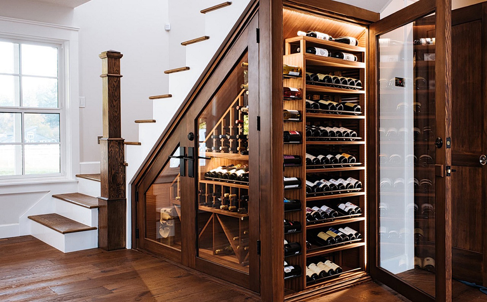 Những mẫu tủ đựng rượu góc tường đẹp đang được ưa chuộng hiện nay