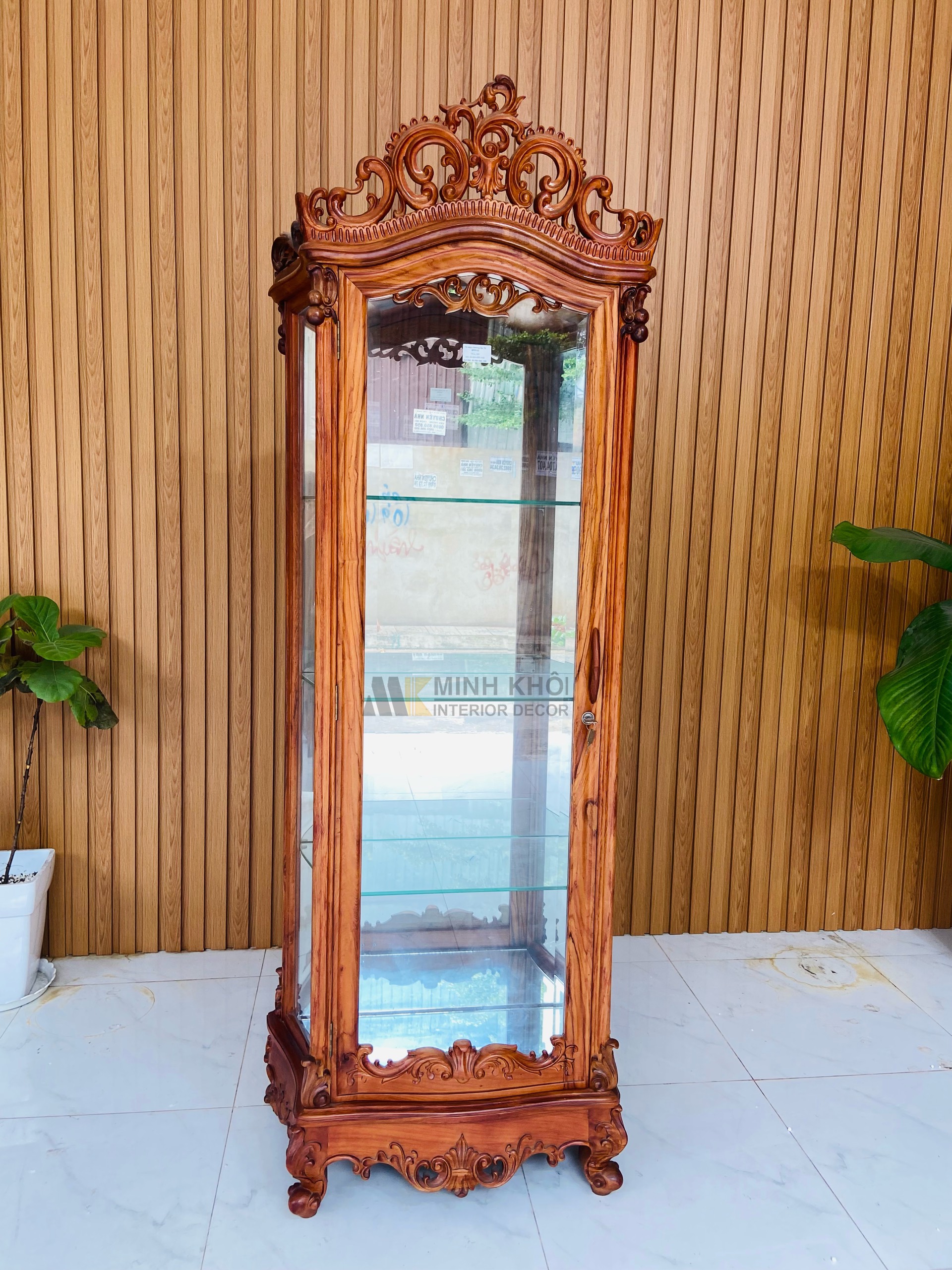 Tủ rượu hương lào phẳng 70cm - TR2028