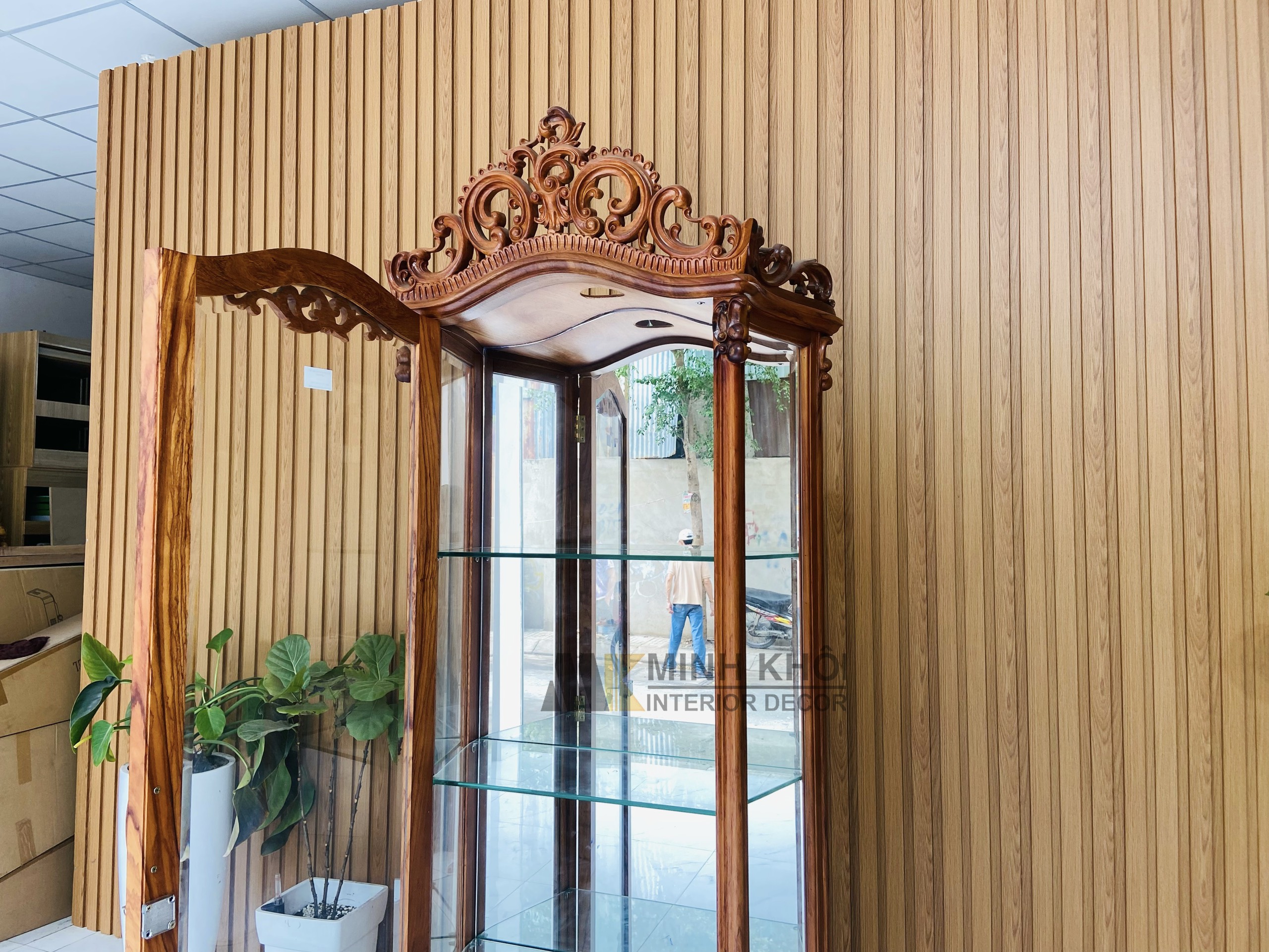 Tủ rượu hương lào phẳng 70cm - TR2028