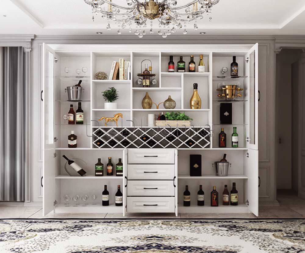 10+ Mẫu Tủ Rượu Tân Cổ Điển Đẹp, Sang Trọng