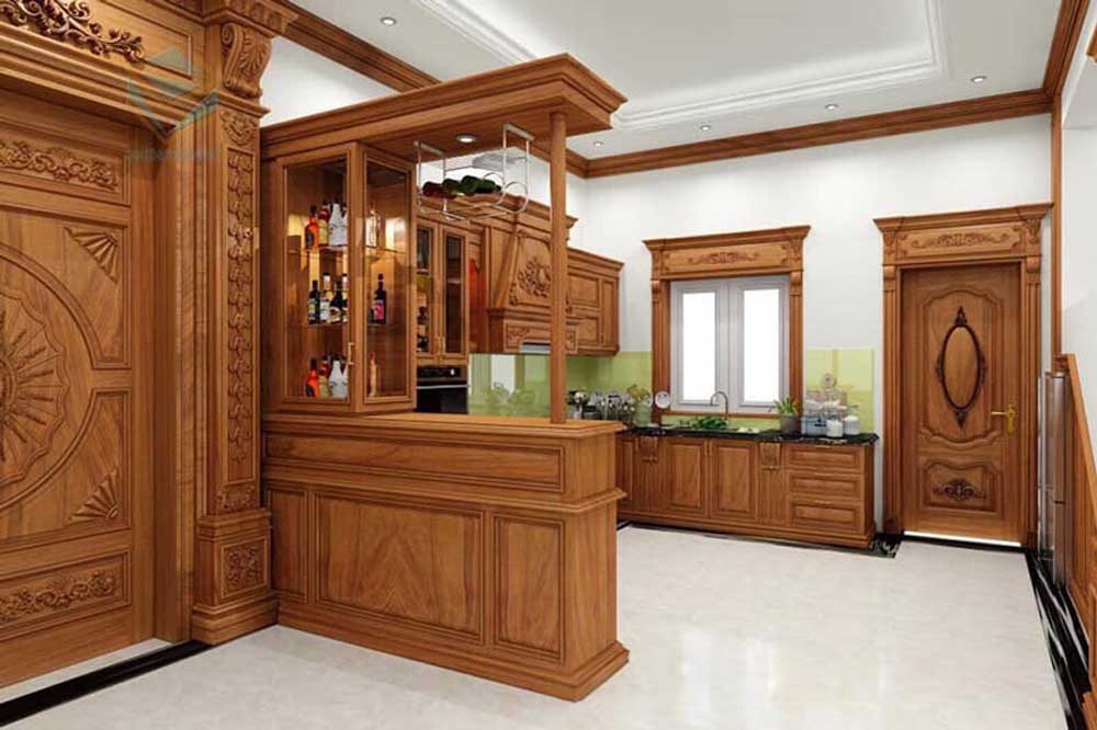 10+ Mẫu Tủ Rượu Tân Cổ Điển Đẹp, Sang Trọng