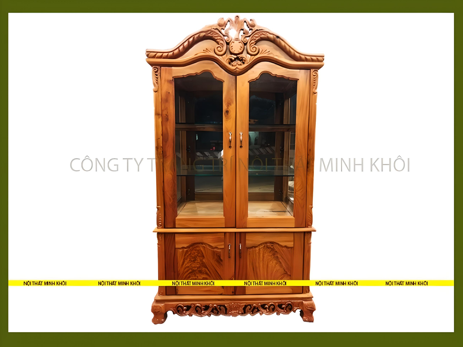 Tủ Rượu Đẹp Gỗ Gõ Đỏ Lào 1m4 Cao Cấp - TR145