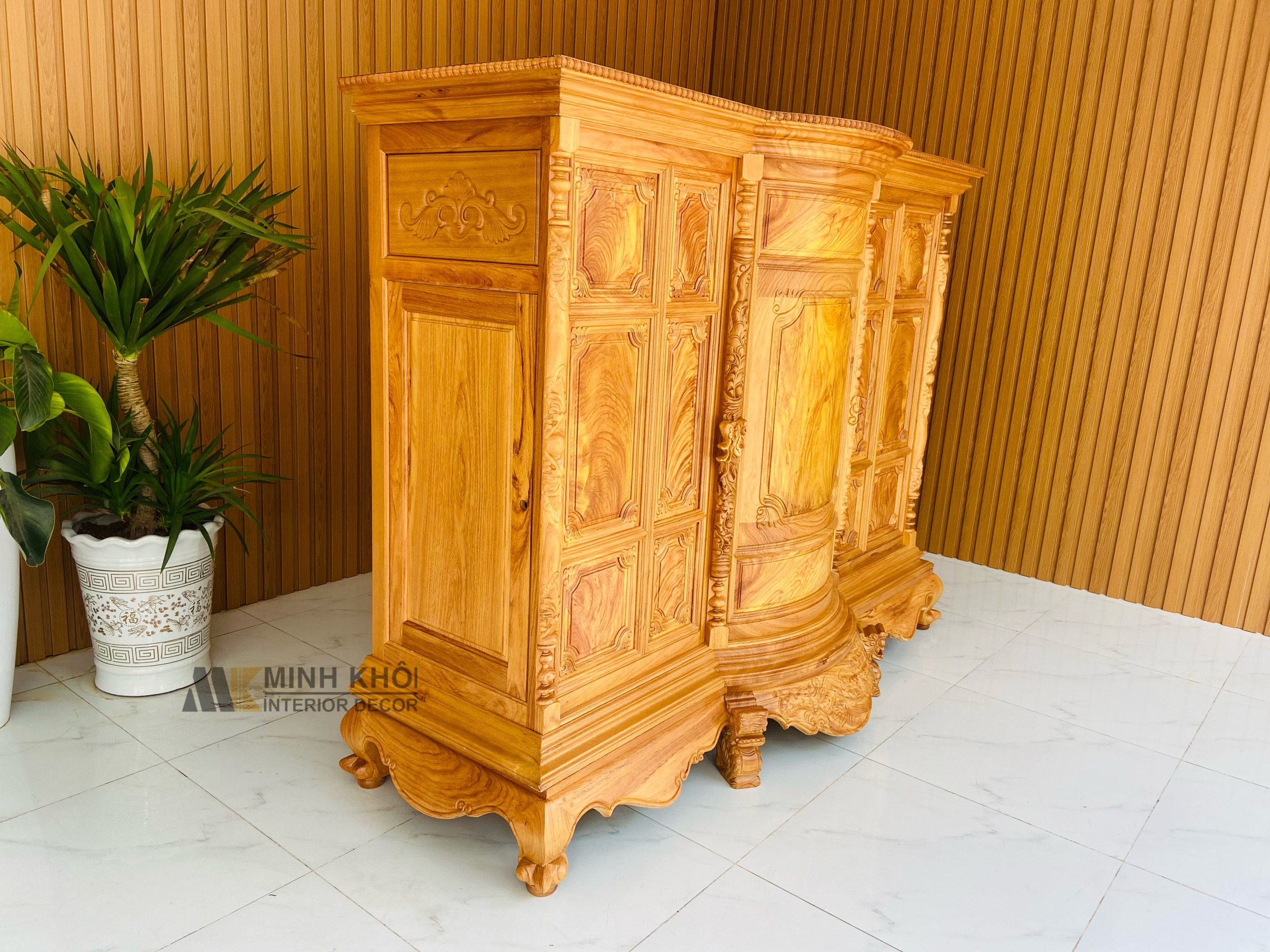 Tủ Thờ gỗ gõ đỏ 1m97 - TT902