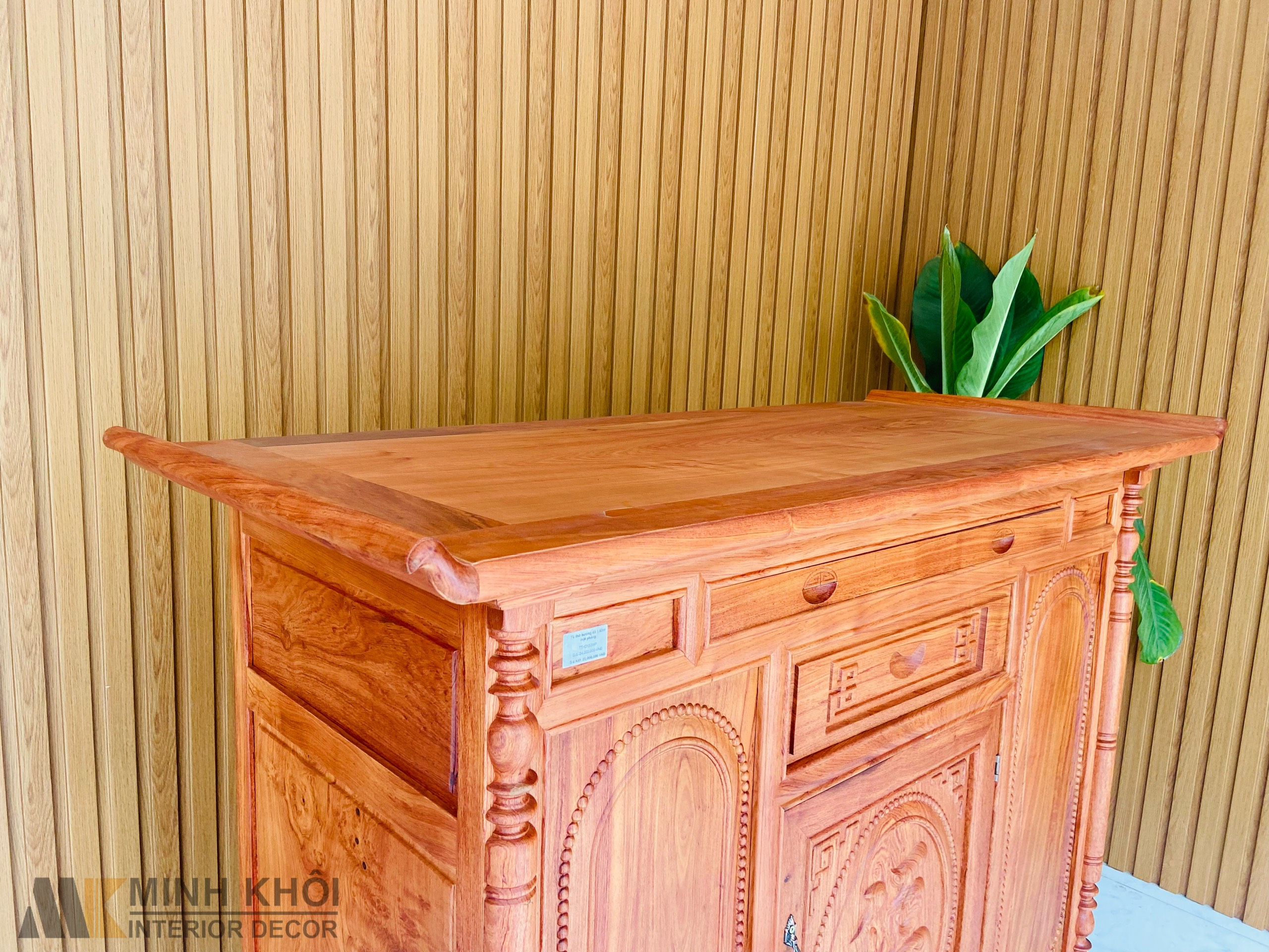 Tủ Thờ Hương Đá Mặt Phẳng 1m53 - TT908