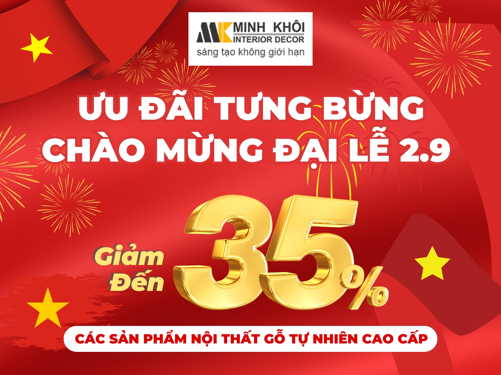 ƯU ĐÃI TƯNG BỪNG – CHÀO MỪNG QUỐC KHÁNH 2/9