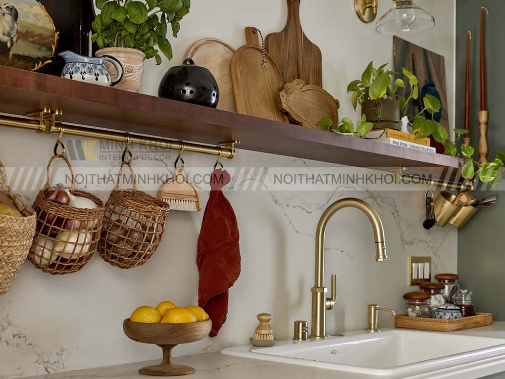 Ưu điểm của kệ treo tường nhà bếp