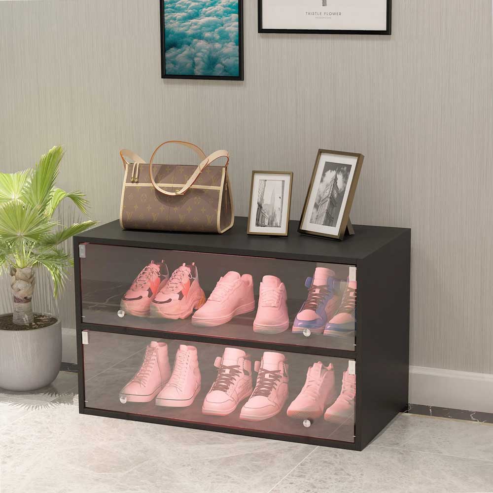 15+ Mẫu Tủ Giày Kính Trong Suốt Đẹp, Kiểu Dáng Hiện Đại