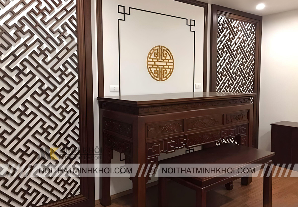 Vách Ngăn Bàn Thờ Tạo nên tính thẩm mỹ cho không gian
