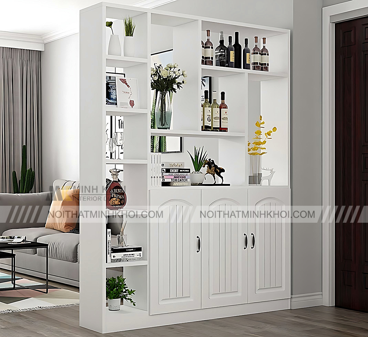 Mẫu Vách Ngăn Tủ Rượu Đẹp Hiện Đại?
