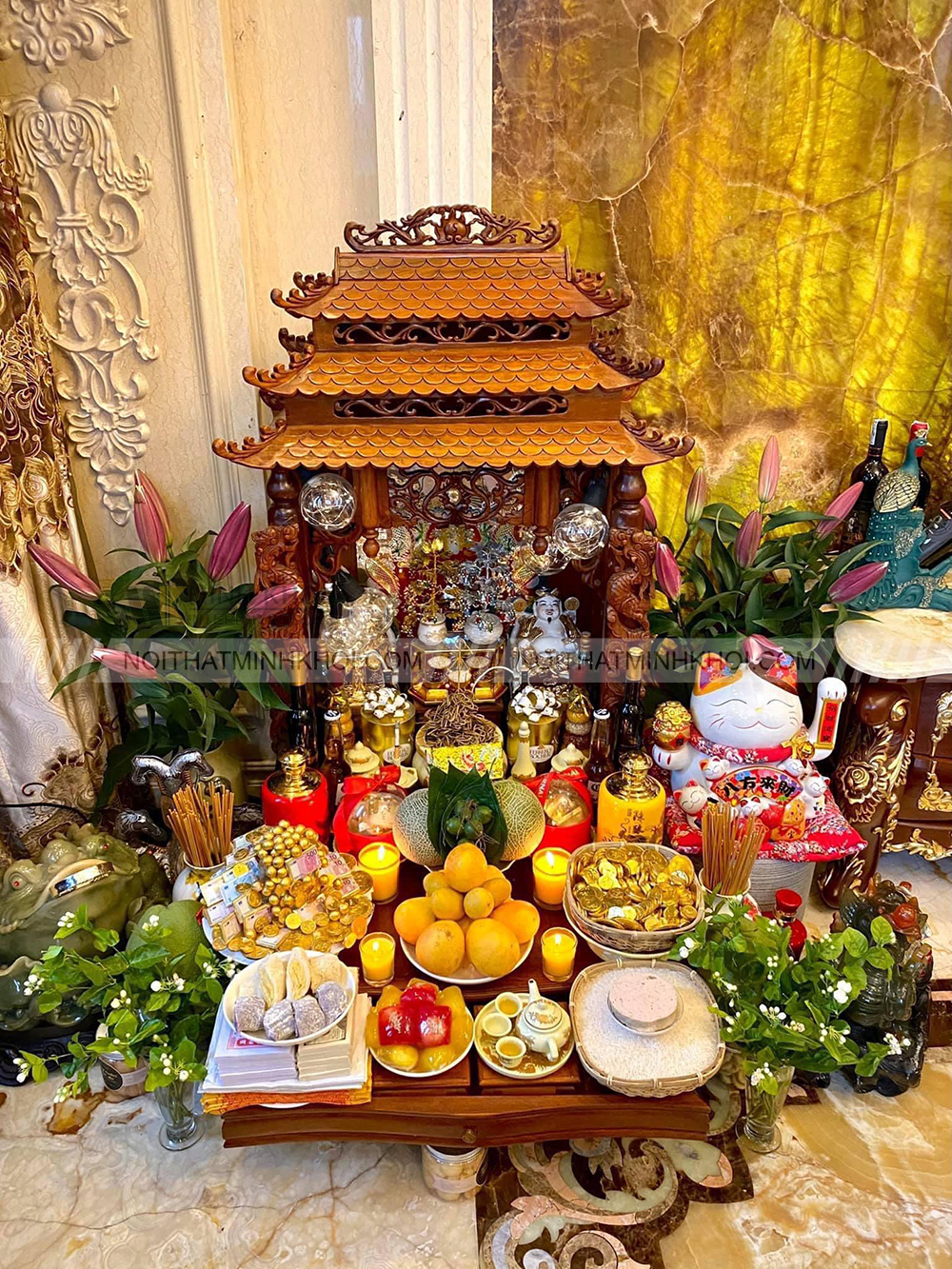 Văn khấn chuyển bàn thờ thần tài sang vị trí mới