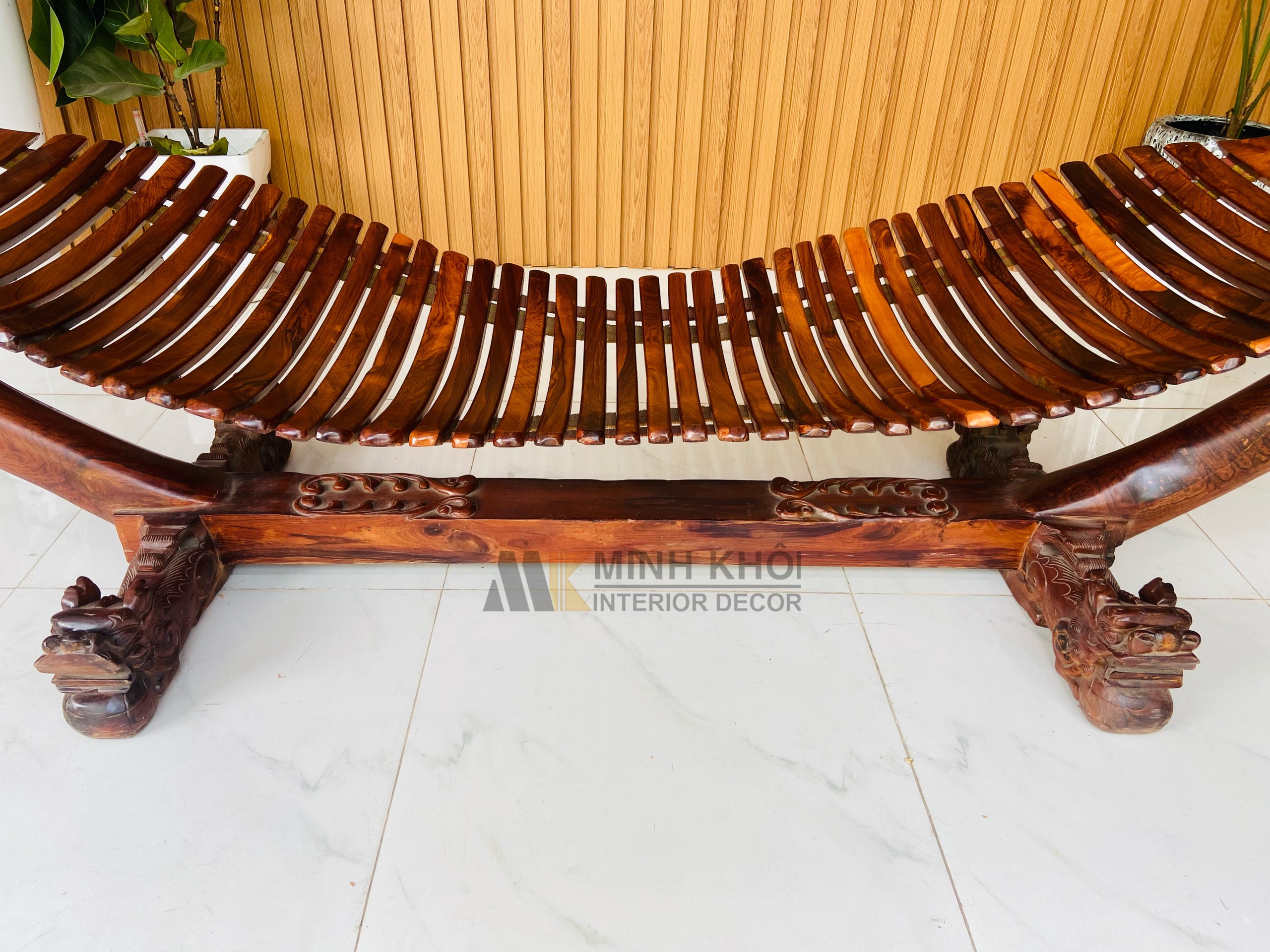 Võng Gỗ Cẩm Lai Đầu Rồng - VG002