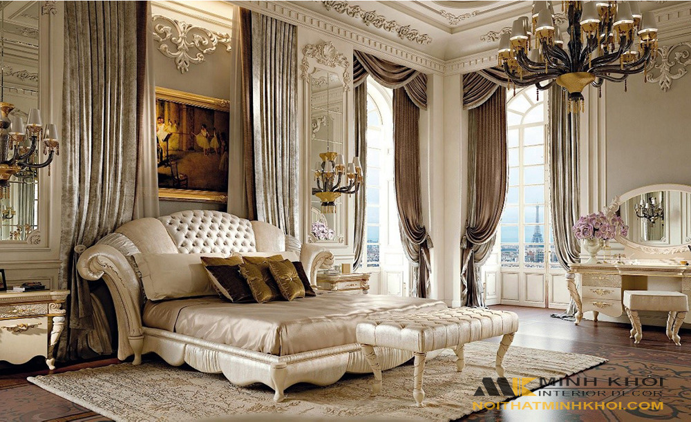 Xu hướng bày trí nội thất phòng ngủ phong cách tân cổ điển