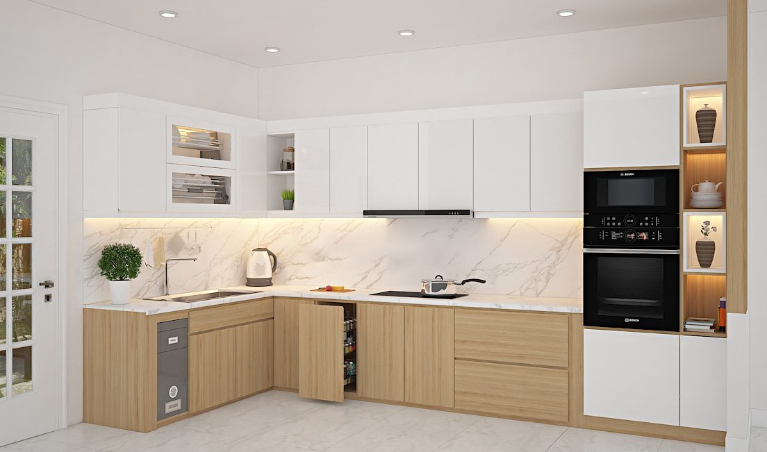 Xu hướng làm tủ bếp gỗ năm 2021