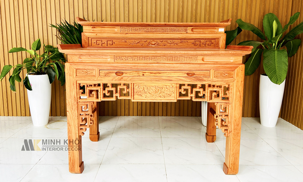 mẫu bàn thờ gỗ đẹp treo tường