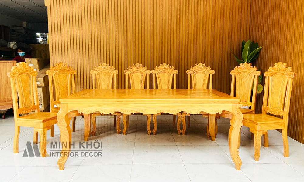 Top 50 mẫu bàn ghế gỗ phòng ăn đẹp sang trọng nhất