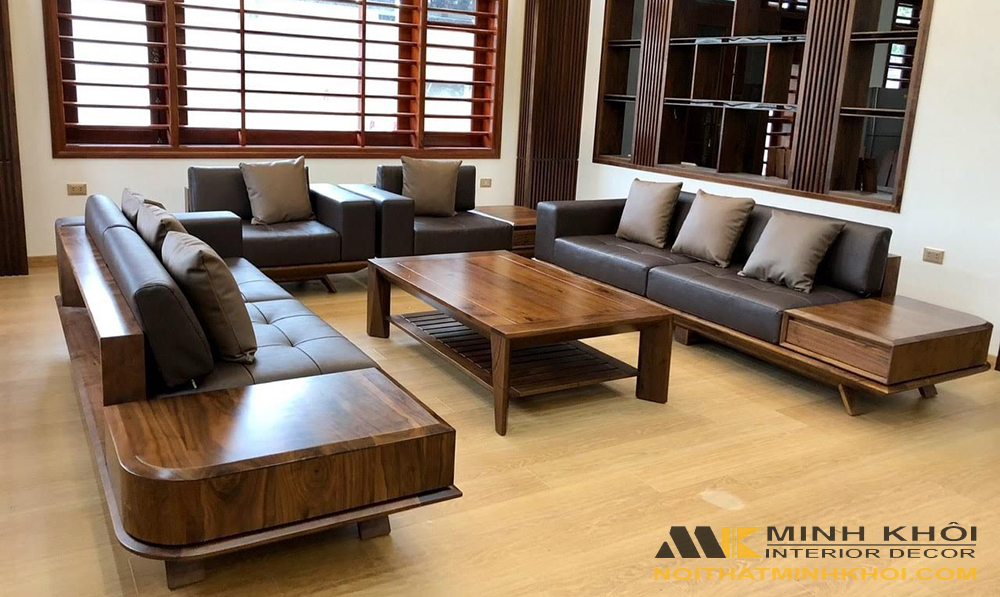 Top 50 mẫu bàn ghế Sofa gỗ đẹp sang trọng nhất