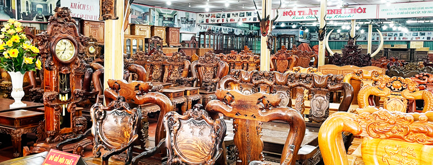 Nội thất Minh Khôi chuyên thiết cung cấp nội thất gỗ tự nhiên như bàn ghế phòng khách gỗ