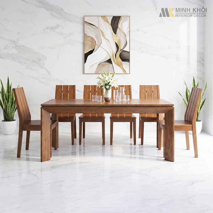 Bàn Ăn 6 Ghế Hiện Đại Sang Trọng – BA284