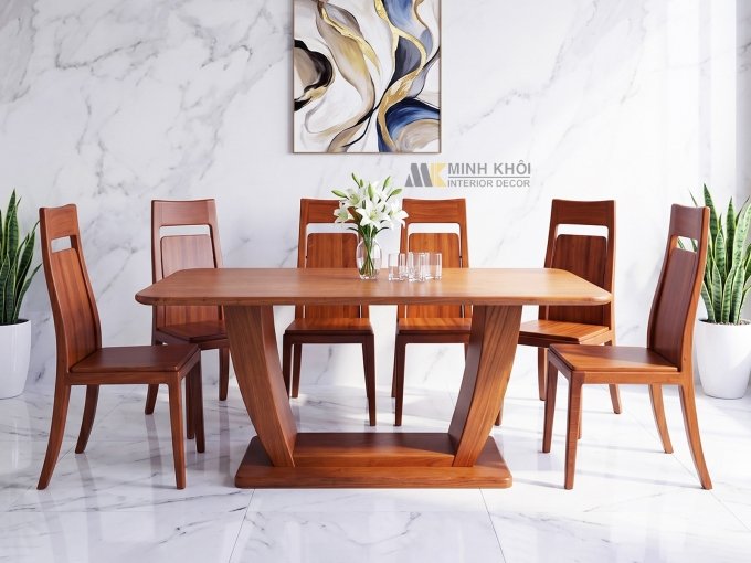 Bàn Ăn 6 Ghế Thiết Kế Hiện Đại – BA278